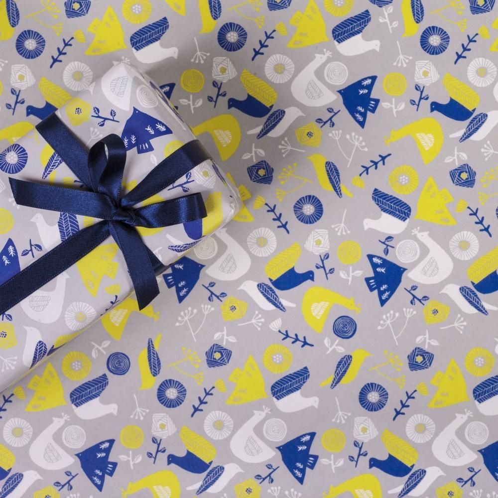 テレボート 花と鳥の柄 包装 テレボート 花と鳥の柄 包装 522×772 ラッピングペーパー 鳥と花 50g