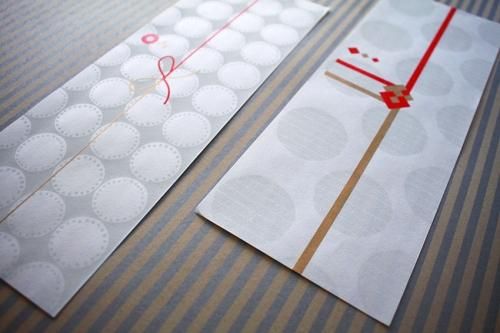 モヨウ熨斗 5枚入 - おしゃれな海外包装紙、かわいいラッピング