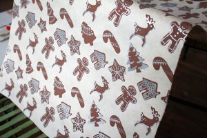 ネパール手漉き紙 ジンジャーブレッドクッキー/包装紙/ラッピングペーパー の商品画像