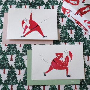 おじサンタX'masポストカード(送料込)2枚セットの商品画像