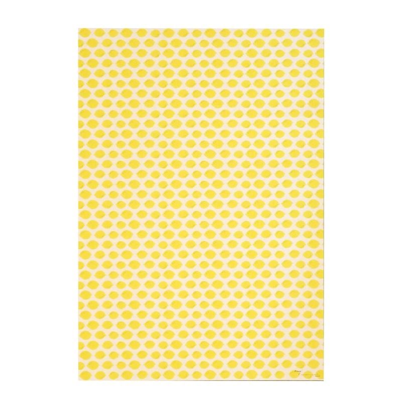 B2サイズ レモン柄ラッピングペーパー／包装紙 2枚 - おしゃれな