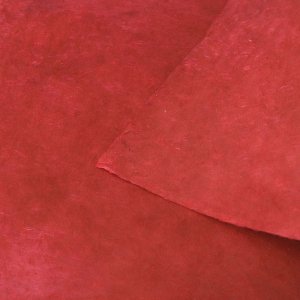 ネパール手漉き紙 無地（プレーン）ペーパー　赤茶/包装紙/ラッピングペーパー の商品画像