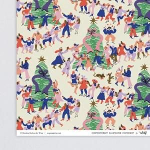 大判オーダー】ピスタチオ柄ソフトブルー包装紙/ラッピングペーパー