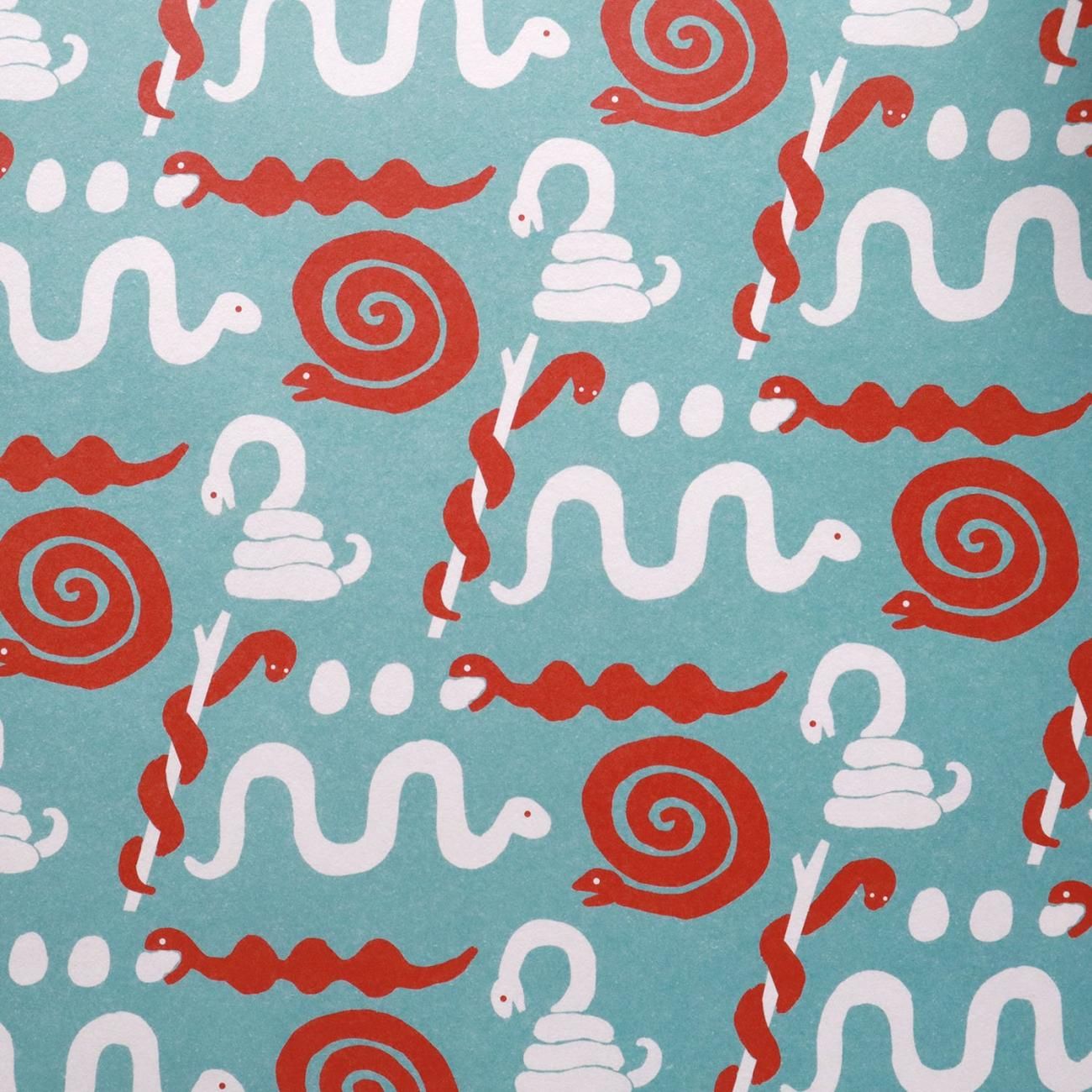 スネーク柄 ラッピングペーパー/包装紙 5枚 - おしゃれな海外包装紙