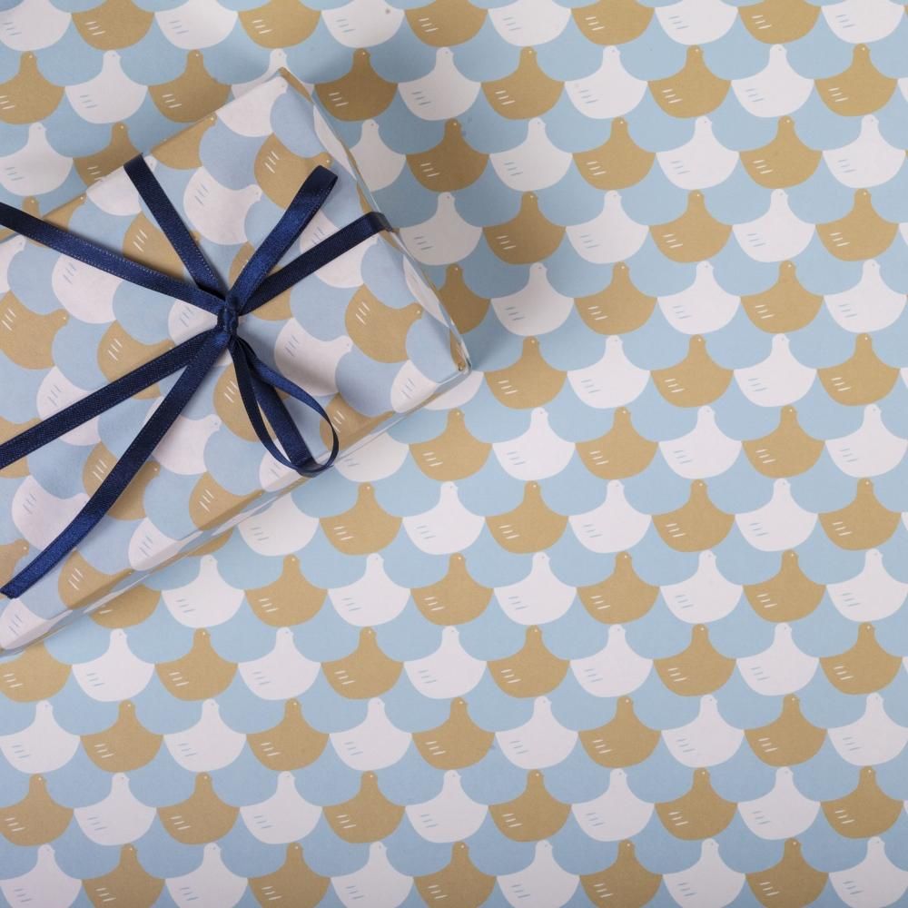 海外紙物　ヴィンテージ クラッカー　大きな　ラッピングペーパー 50柄 椿と鳥柄 エコクラフトテープ40m - おしゃれな海外包装紙