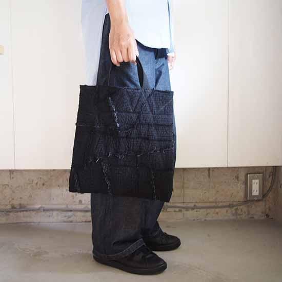 【美品】MITTAN 中わた刺し子織バッグ 灰 MITTAN / 中わた刺し子織バッグ 灰 ZR-16 – PINT_MN