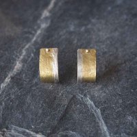 Combi  earrings SV+brass