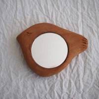 木製手鏡(鳥10cm)