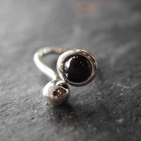 AP-PISTILLI-02 / Silver, Onyx