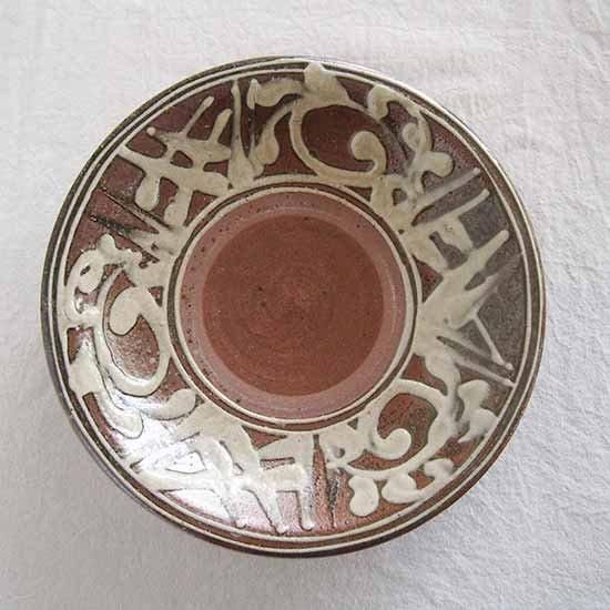 kazoo様 2枚セット 新品 やちむん 田村窯 7寸皿(蛇の目あり) 指掻き