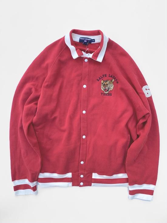POLO SPORT】 NOS MID 1990S TIGER FLEECE GAME JACKET - RED