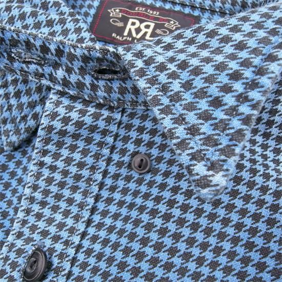 【RRL】 HOUND TOOTH INDIGO WORK SHIRTS ダブルアールエル 千鳥格子 インディゴワークシャツ - NY直輸入の日本未発売のアイテムをセレクトするブティック pieces boutique(ピーシーズ・ブティック) 人気総合 RRL 千鳥チェック シャツ シャツ