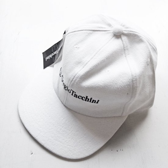 【SERGIO TACCHINI】 80s DEADSTOCK LOGO CAP - WHITE　セルジオタッキーニ デッドストック ロゴキャップ 白  80年代 - NY直輸入の日本未発売のアイテムをセレクトするブティック　pieces boutique(ピーシーズ・ブティック)