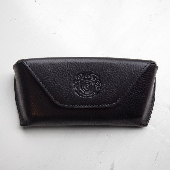 【GHURKA】 LEATHER HARD EYEGLASS CASE - VINTAGE BLACK　グルカ レザーハード眼鏡ケース ブラック  日本未発売 - NY直輸入の日本未発売のアイテムをセレクトするブティック　pieces boutique(ピーシーズ・ブティック)