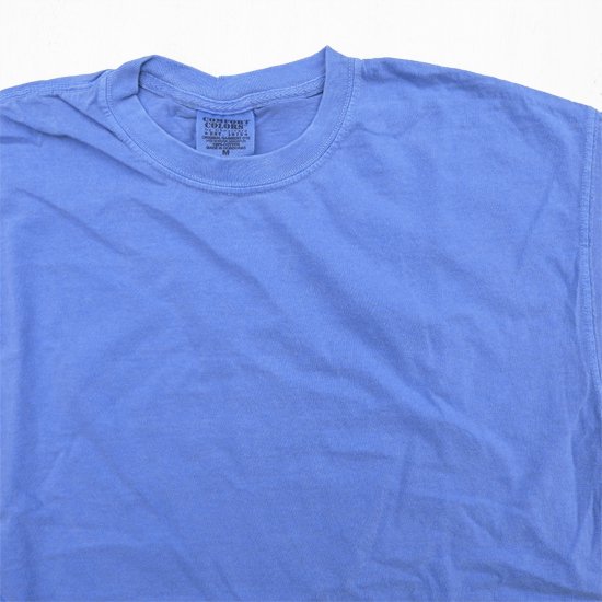 【COMFORT COLORS】 S/S 6.1OZ GARMENT DYE TEE - FLO BLUE　コンフォートカラーズ 半袖6.1オンス  Tシャツ フローブルー - NY直輸入の日本未発売のアイテムをセレクトするブティック　pieces boutique(ピーシーズ・ブティック)