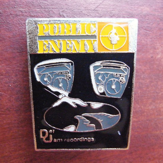 【DEADSTOCK】 LATE 80s OFFICIAL PUBLIC ENEMY PINS 