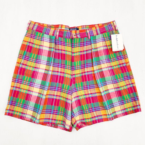 RALPH LAUREN】 90s DEADSTOCK CHECK SHORTS 