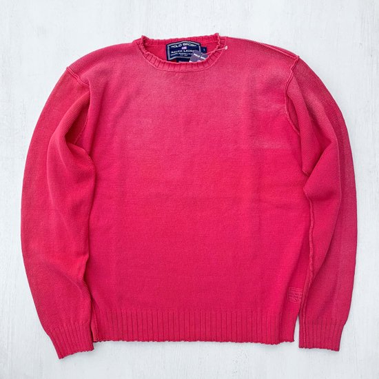 POLO SPORT】90s OCEAN WASH COTTON KNIT SWEATER 