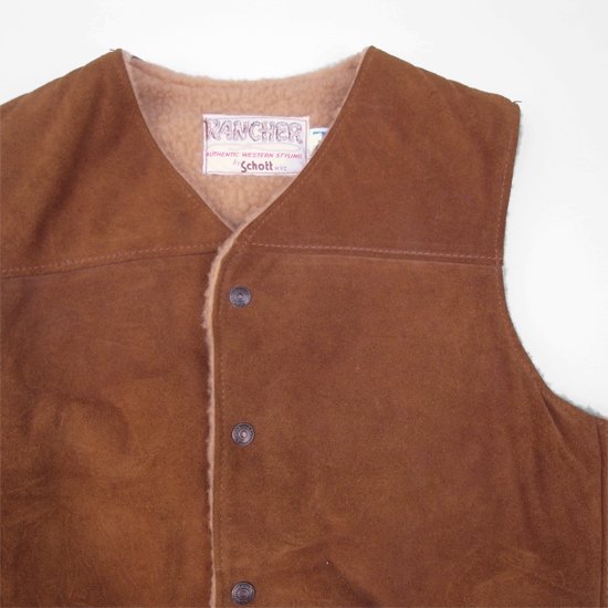 【Schott Vintage】70s DEADSTOCK RANCHER SUEDE BOA VEST 