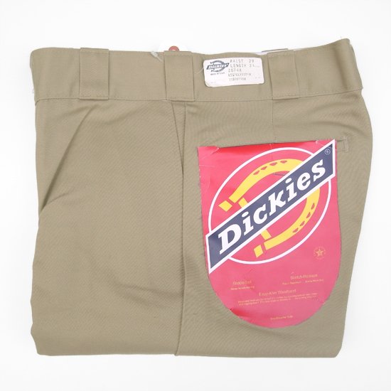 DICKIES】80S DEADSTOCK PLAIN FRONT TWILL PANTS 