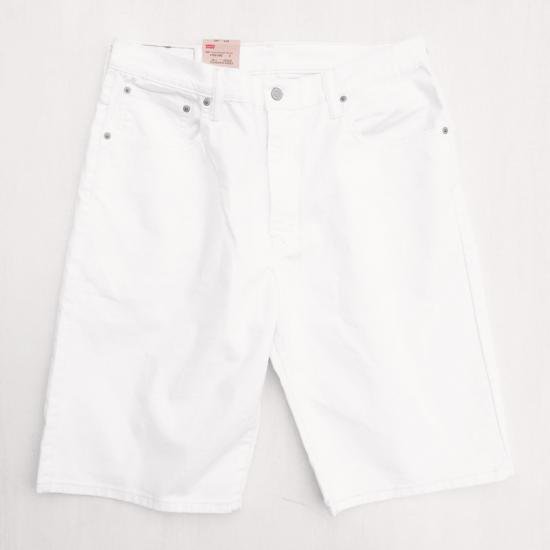 levi's white denim shorts