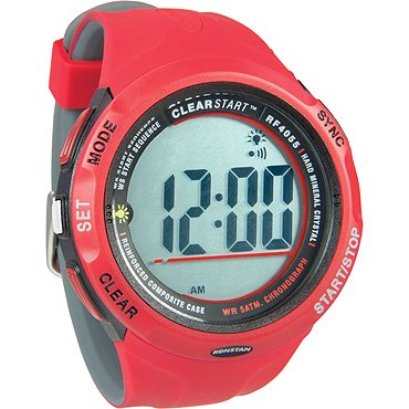 Clearstart 50mm Sailing Watch, RED/GREY