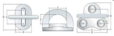 Harken 6mm Low Load Folding Padeye