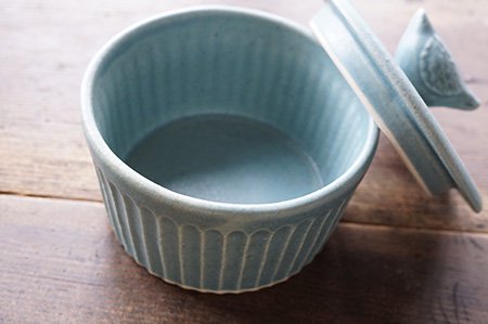 蒸しカップ 鳥 - 益子焼の小さな窯元「よしざわ窯」- 生活陶器 