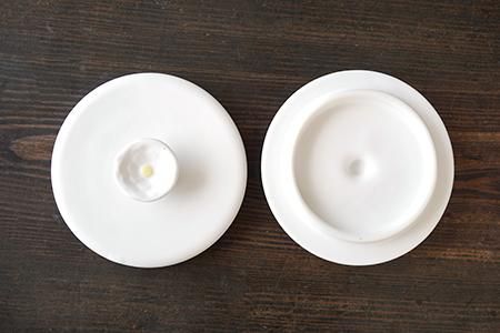 イ49 蒸しカップ 花 - 益子焼の小さな窯元「よしざわ窯」- 生活陶器