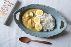 ヤ３９　　ブルーグレー 西洋のカレー皿