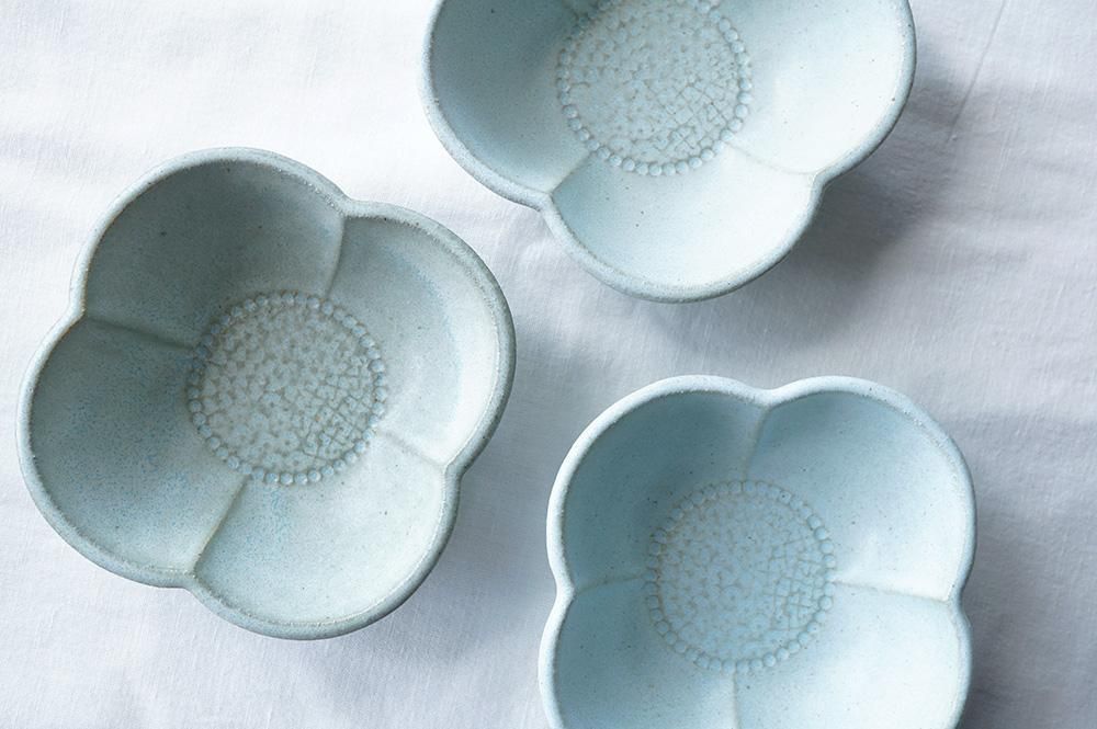 水色 花鉢 - 益子焼の小さな窯元「よしざわ窯」- 生活陶器