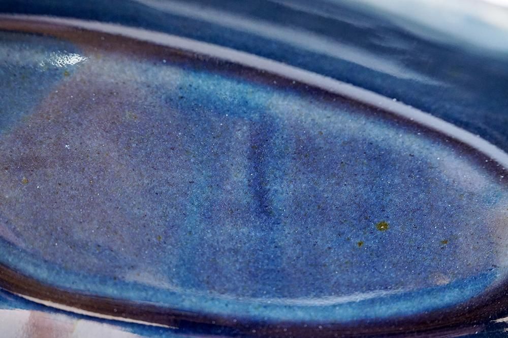 ル5 ヨルノアオ くじら長鉢 - 益子焼の小さな窯元「よしざわ窯