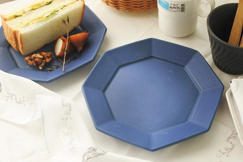 【美濃焼 藍染蔵】中皿2枚 藍染 土物 日本製
