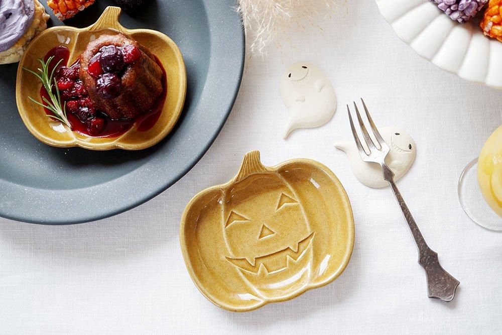 イ2 ジャック・オ・ランタン2号の豆皿とお化け箸置きのセット