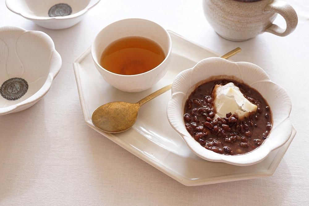 アネモネ リ8 ホワイト アネモネのお鉢 - 益子焼の小さな窯元「よしざわ