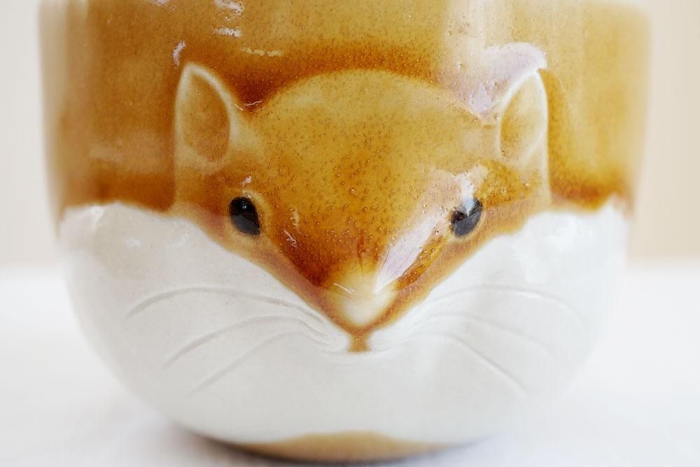 エ29 リスのカップ - 益子焼の小さな窯元「よしざわ窯」- 生活陶器