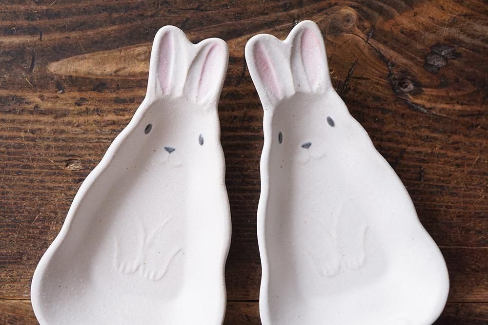 益子焼　うさぎ　陶器　置物 益子焼 よしざわ窯 壁掛け ウサギ | Gallery URAKU