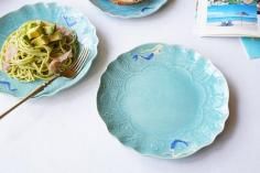<img class='new_mark_img1' src='https://img.shop-pro.jp/img/new/icons13.gif' style='border:none;display:inline;margin:0px;padding:0px;width:auto;' />レ２３　　マーメイドのお皿 大（貫入/釉ヒビあり）