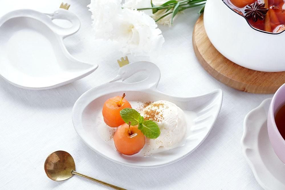 カ37 冠をかぶった白鳥皿＜黄色の冠＞ - 益子焼の小さな窯元