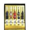 【メール便可】 お箸セット 手作り五膳竹箸 戦国武将 22.5cm すべり止め加工 化粧箱付