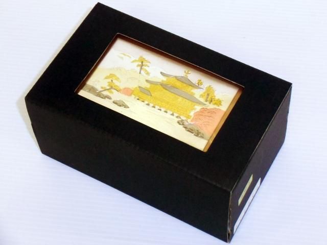 お土産品】 小物入れ付きオルゴール 金閣寺 （収録曲