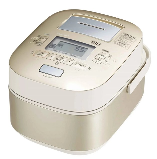 【海外向け炊飯器】【220V仕様】 東芝 真空圧力IH炊飯器 5.5合炊き ゴールド RC-DX10HA-N