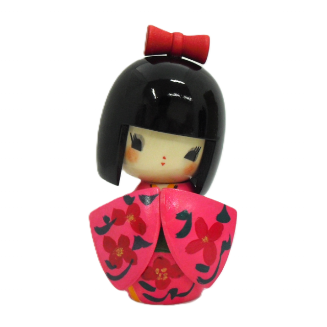 民芸品】卯三郎こけし 創作こけし 花みづき 赤 山岸政好作 民芸品】卯三郎こけし 創作こけし 花みづき 赤 山岸政好作