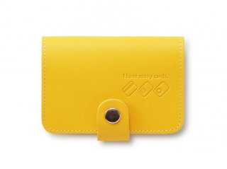 20枚入るカードケース イエロー - JOLI ALL LEATHER ITEMS オンラインショップ