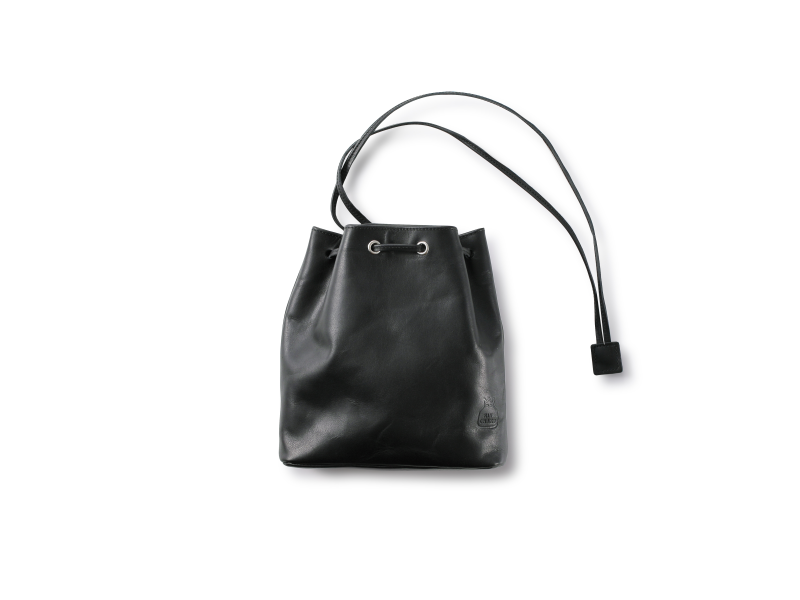 2WAY巾着バッグ ブラック - JOLI ALL LEATHER ITEMS オンライン 2WAY巾着バッグ ブラック - JOLI ALL LEATHER ITEMS オンライン