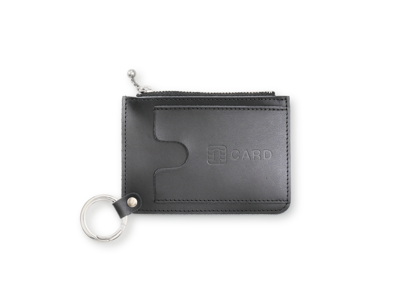 ぶら下げられるカードケース ブラック - JOLI ALL LEATHER ITEMS ぶら下げられるカードケース ブラック - JOLI ALL LEATHER ITEMS