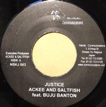 ACKEE AND SALTFISH feat. BUJU BANTON / JUSTICE (USED) - SoundChannel MUSIC  STORE