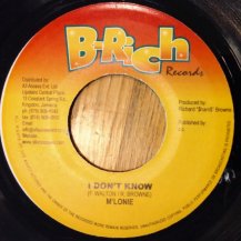M'LONIE  / I DON'T KNOW (USED)