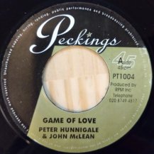 Peter Hunnigale, John McLean - Lloyd Brown / Game Of Love - Love Tip (USED)