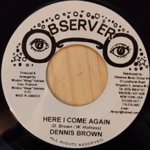 Dennis Brown - Niney Observer / Here I Come Again - Lotion With Version 5 (USED)